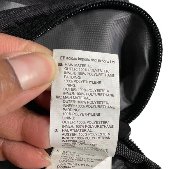 Adidas Classic Black Patterned Backpack - Picture 10 of 11